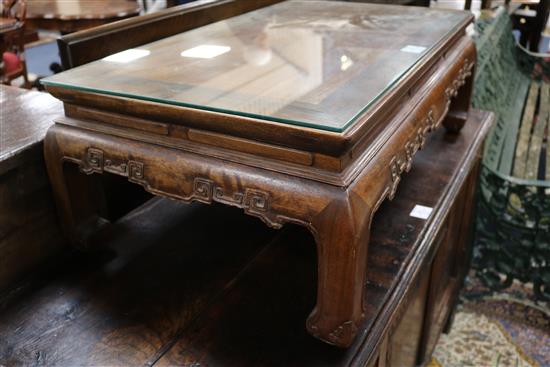 A Chinese low table W.85cm